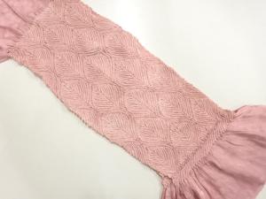 正絹　絞り　帯揚げ